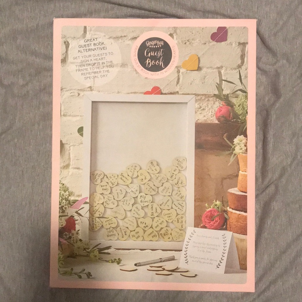 Guest Book Alternative Wooden Hearts